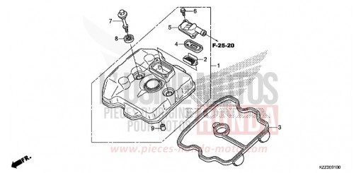 COPERCHIO TESTATA CRF250LF di 2015